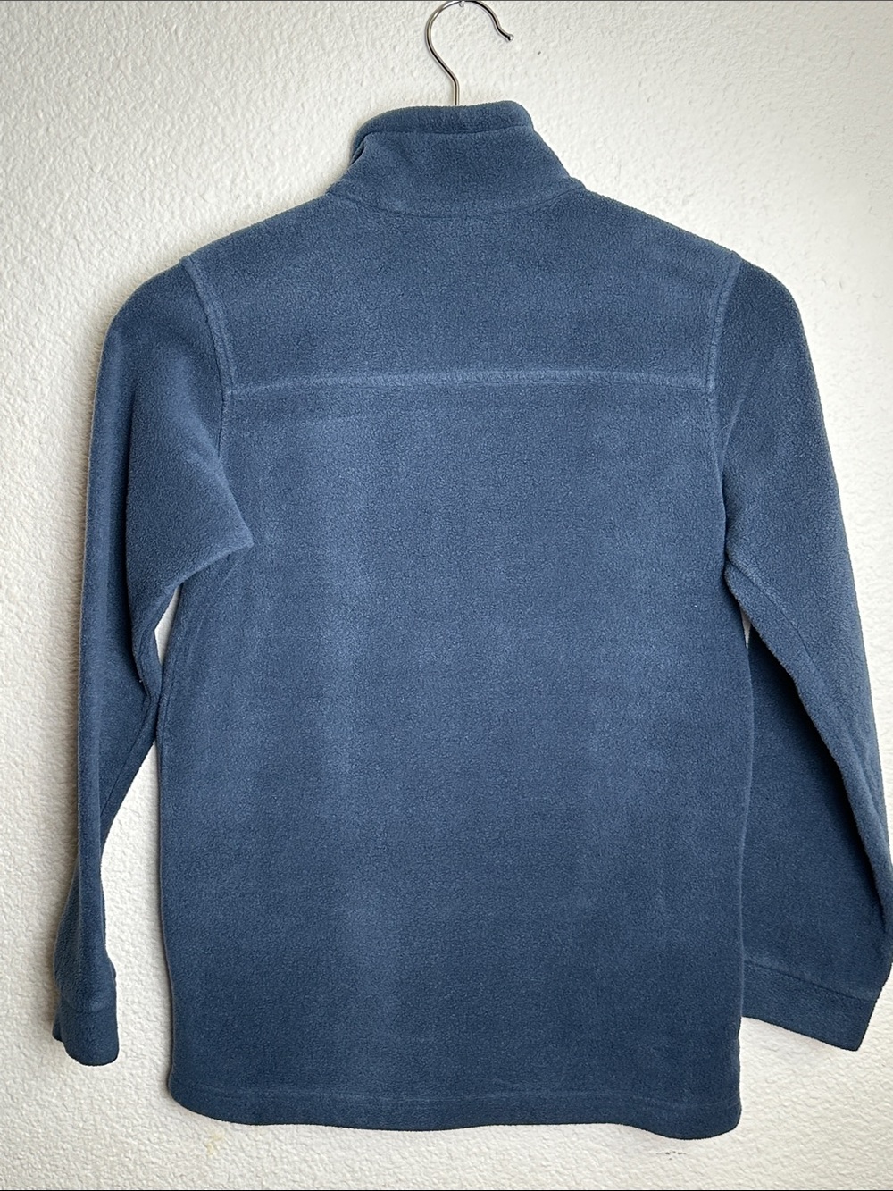 Columbia Navy Fleece Jacket Full Zip Pockets Youth Size Medium 10/12 - Picture 2 of 9